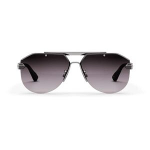 Golden Concept UV Protective Zero Power CR39 Unisex Sunglasses - Bizster Silver-AC-SG-BK-SL-BIZSTER