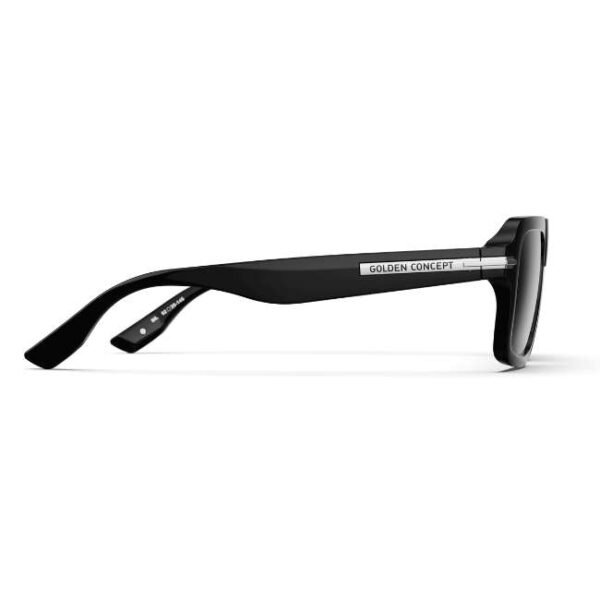 Golden Concept UV Protective Zero Power CR39 Unisex Sunglasses - Dude Silver-AC-SG-BK-SL-DUDE