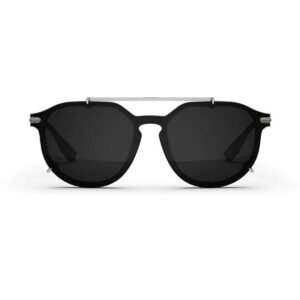 Golden Concept UV Protective Zero Power CR39 Unisex Sunglasses - Entrepreneur Silver-AC-SG-BK-SL-ENTREPRENEUR