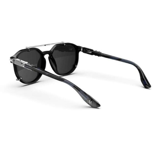 Golden Concept UV Protective Zero Power CR39 Unisex Sunglasses - Entrepreneur Silver-AC-SG-BK-SL-ENTREPRENEUR