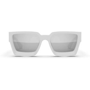 Golden Concept UV Protective Zero Power CR39 Unisex Sunglasses - Baller White-AC-SG-WH-G-BALLER