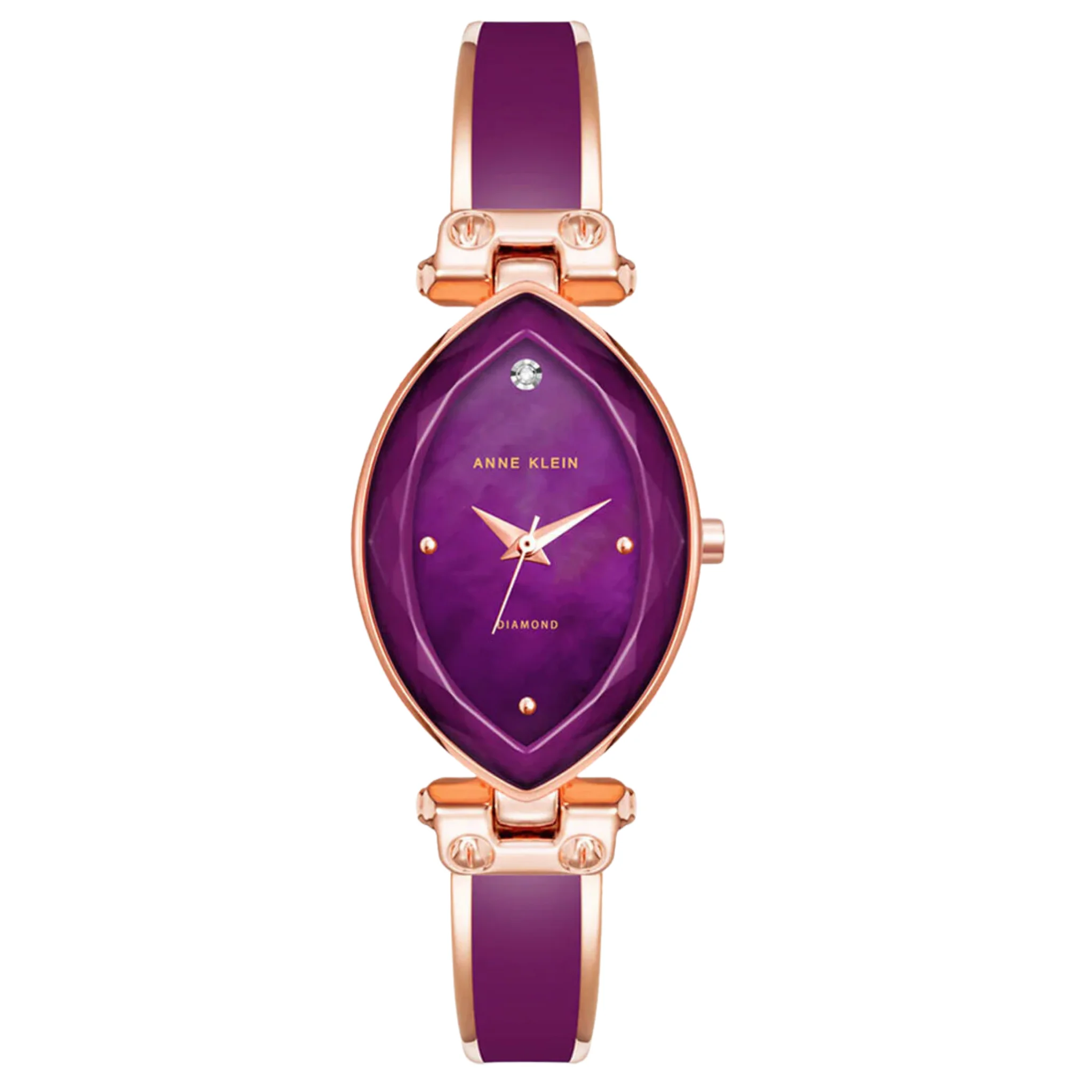 Anne Klein Purple Dial Watch - AK 4018PRRG