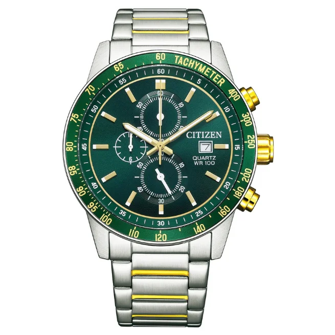 Citizen Quartz Green Watch For Men -AN3689-55X