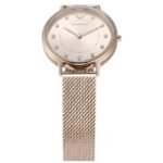Emporio Armani Round Pink Women Watch Ar11129