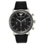 Emporio Armani Round Black Men Watch Ar11143