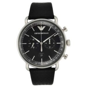 Emporio Armani Round Black Men Watch Ar11143