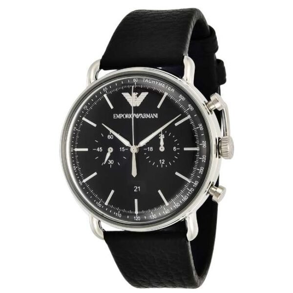 Emporio Armani Round Black Men Watch Ar11143