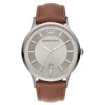 Emporio Armani Round Silver Men Watch Ar11185