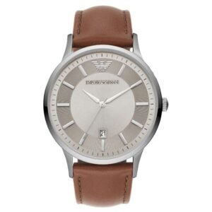 Emporio Armani Round Silver Men Watch Ar11185