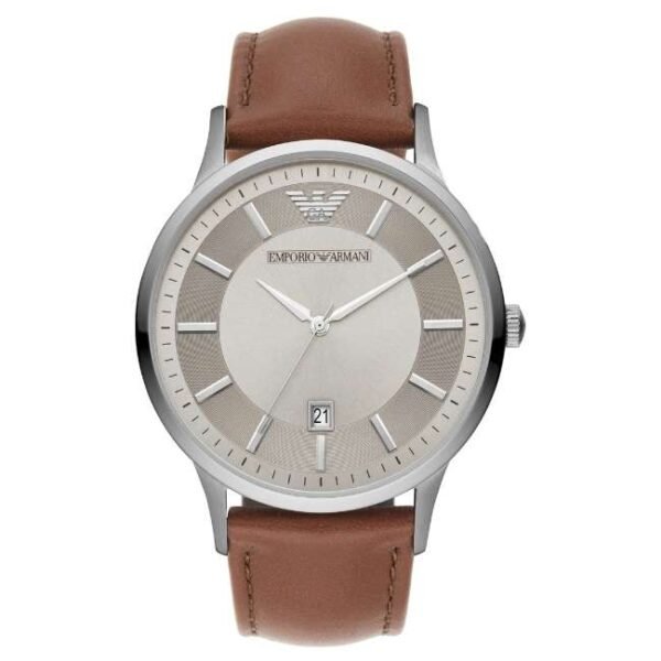 Emporio Armani Round Silver Men Watch Ar11185