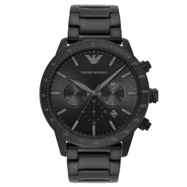 Emporio Armani Round Black Men Watch Ar11242