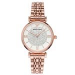 Emporio Armani Round White Women Watch Ar11244
