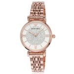 Emporio Armani Round White Women Watch Ar11244
