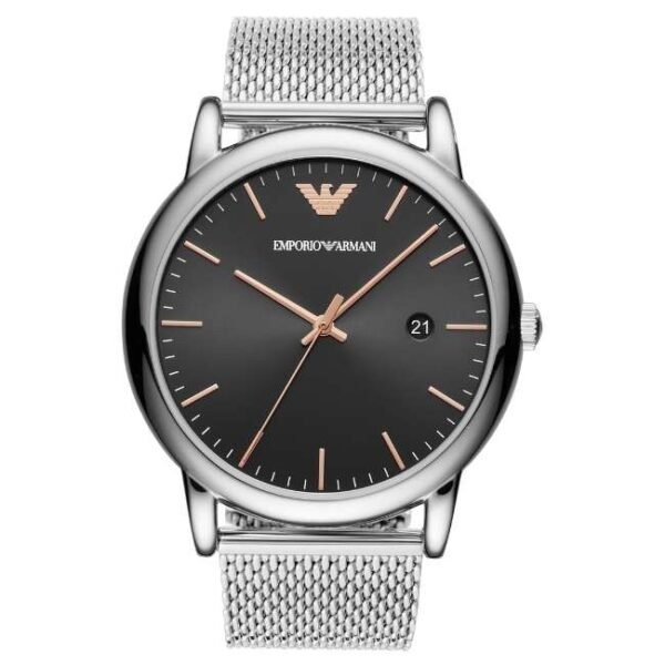 Emporio Armani Round Black Men Watch Ar11272