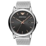 Emporio Armani Round Black Men Watch Ar11272
