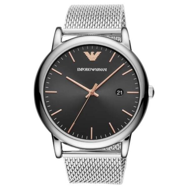 Emporio Armani Round Black Men Watch Ar11272