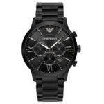 Emporio Armani Round Black Men Watch Ar11349