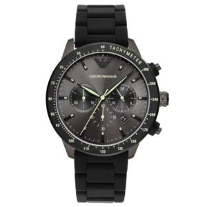 Emporio Armani Round Black, Gray Men Watch Ar11410