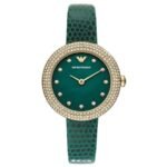 Emporio Armani Round Green Women Watch Ar11419