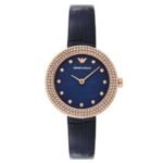 Emporio Armani Round Blue Women Watch Ar11434