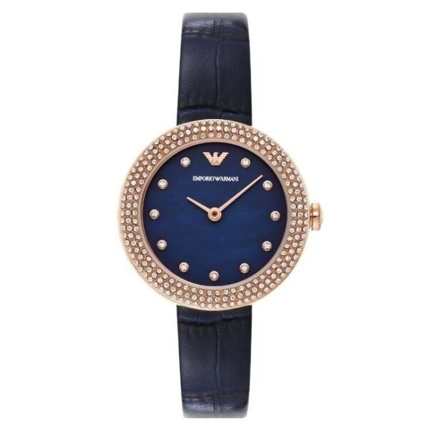 Emporio Armani Round Blue Women Watch Ar11434