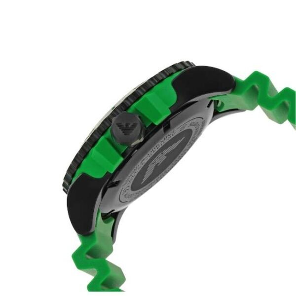 Emporio Armani Round Black Mother Of Pearl Men Watch Ar11440