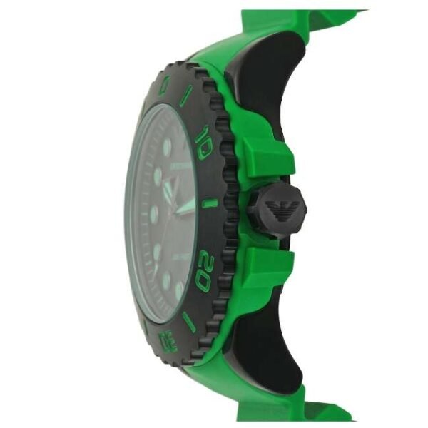 Emporio Armani Round Black Mother Of Pearl Men Watch Ar11440