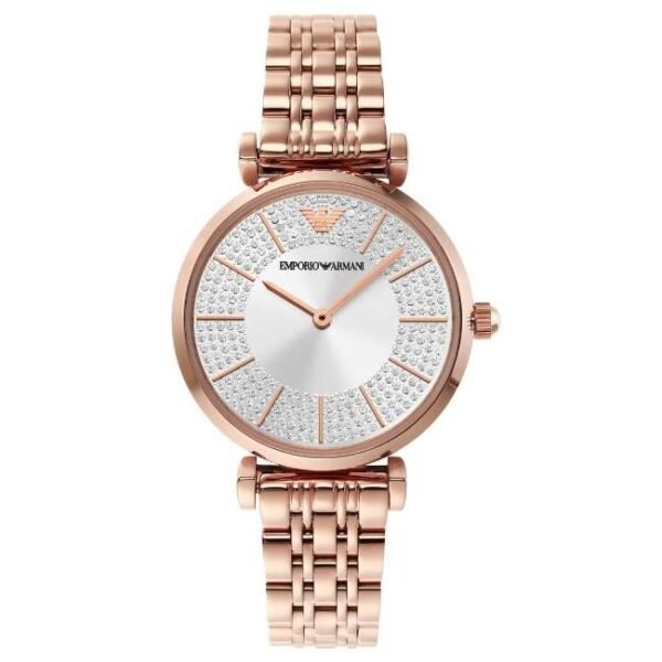 Emporio Armani Round Silver Women Watch Ar11446