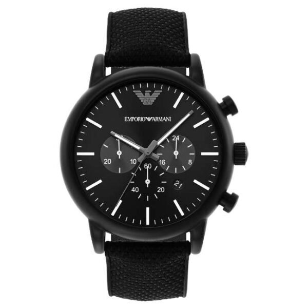 Emporio Armani Round Black Men Watch Ar11450