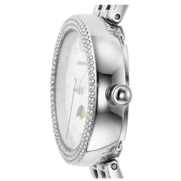 Emporio Armani Round Mother Of Pearl, White Women Watch Ar11461