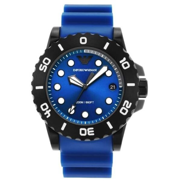 Emporio Armani Round Blue Men Watch Ar11476