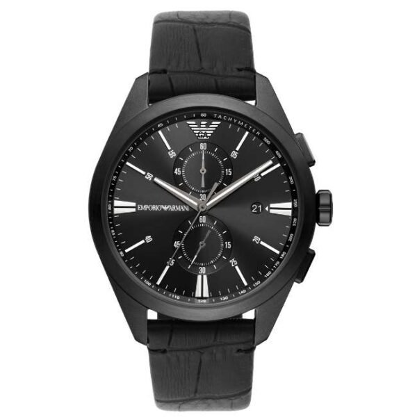 Emporio Armani Round Black Men Watch Ar11483