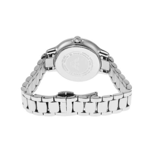 Emporio Armani Round White Mother Of Pearl Women Watch Ar11484