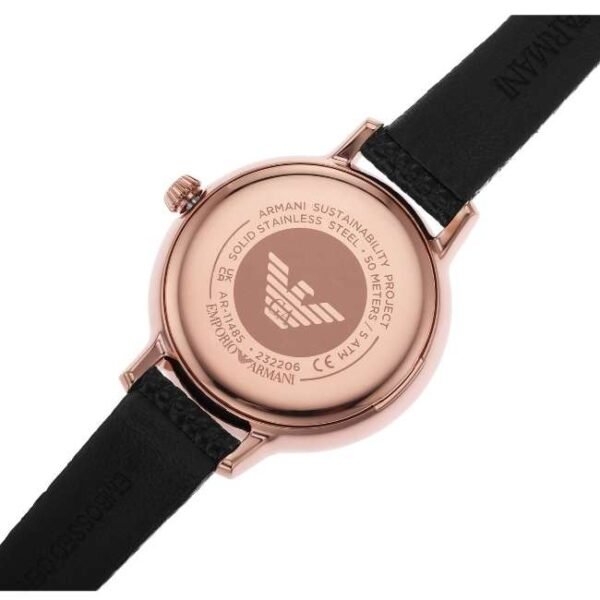 Emporio Armani Round White Mother Of Pearl Women Watch Ar11485