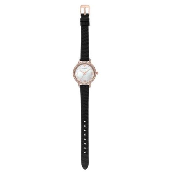 Emporio Armani Round White Mother Of Pearl Women Watch Ar11485