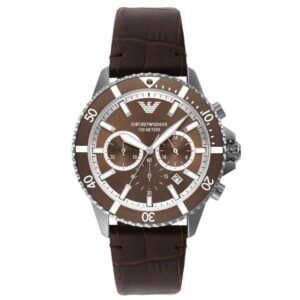 Emporio Armani Round Brown Men Watch Ar11486