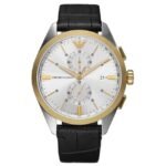 Emporio Armani Round Silver Men Watch Ar11498