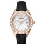 Emporio Armani Round Mother Of Pearl, White Women Watch Ar11505