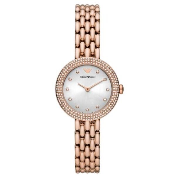Emporio Armani Round Silver Women Watch Ar11508