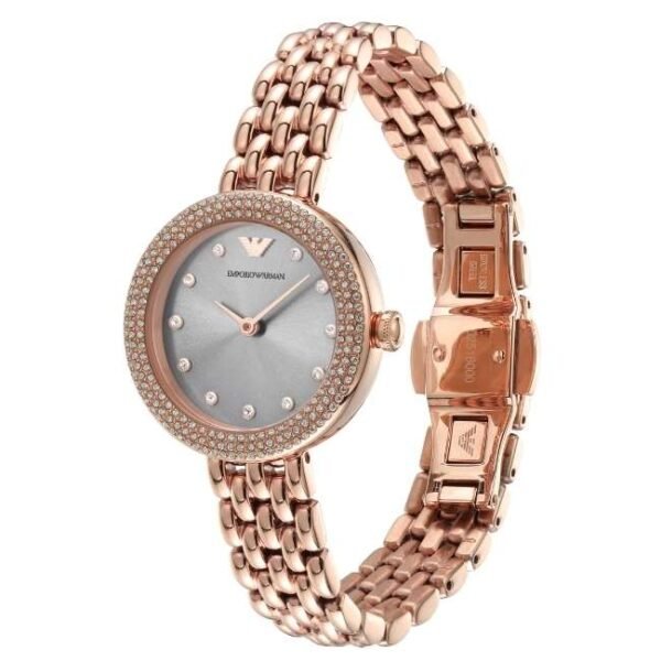 Emporio Armani Round Silver Women Watch Ar11508