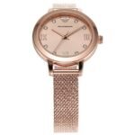 Emporio Armani Round Pink Women Watch Ar11512