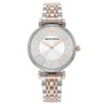 Emporio Armani Round Silver Women Watch Ar11537
