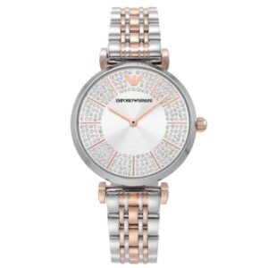 Emporio Armani Round Silver Women Watch Ar11537