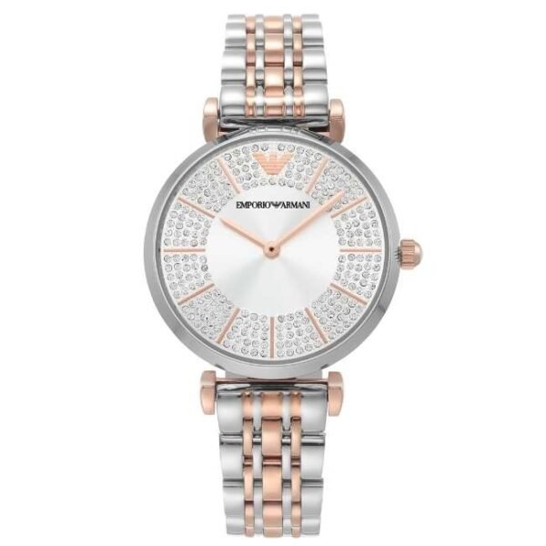 Emporio Armani Round Silver Women Watch Ar11537