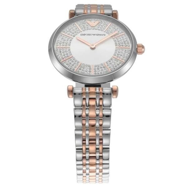 Emporio Armani Round Silver Women Watch Ar11537