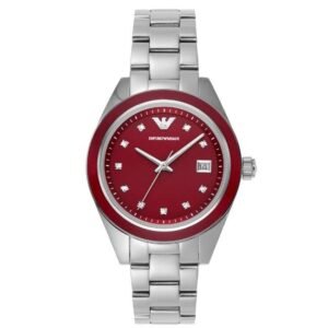 Emporio Armani Round Red Women Watch Ar11544