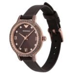 Emporio Armani Round Brown Women Watch Ar11555