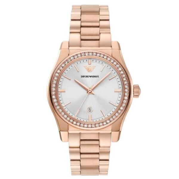 Emporio Armani Round Silver Women Watch Ar11558