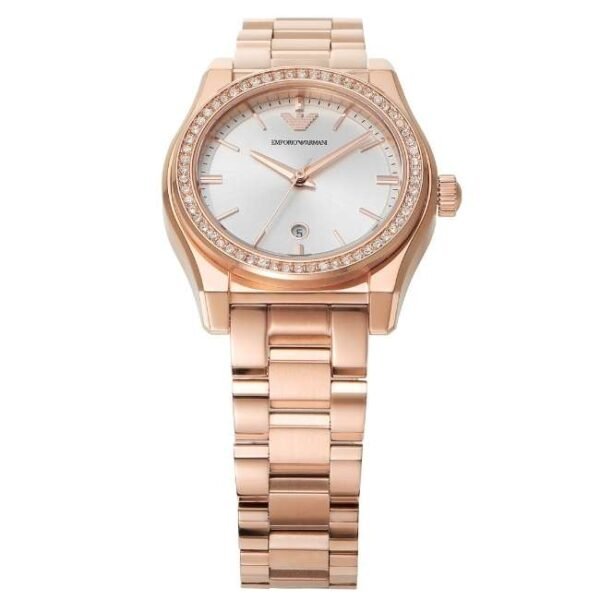 Emporio Armani Round Silver Women Watch Ar11558