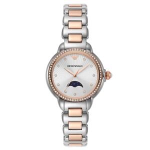 Emporio Armani Round Silver Women Watch Ar11567